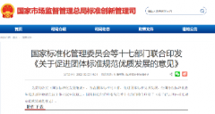 国家标准化管理委员会等十七部门联合印发《关于促进团体标准规范